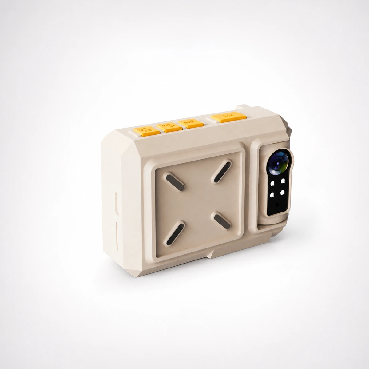 Xignal M540 4G helmet mounted body camera with its separate battery unit