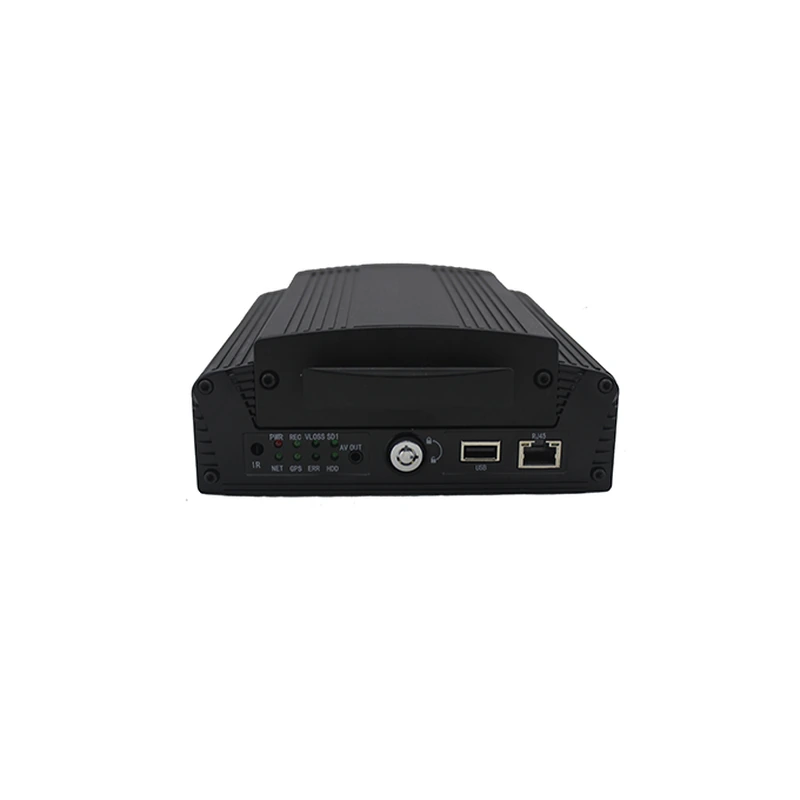 Xignal M728(G4F)-IP hybrid mobile NVR, front view of the recorder that adds IP camera channels to the analogue inputs